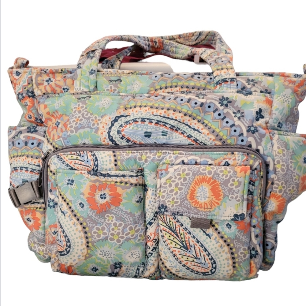 Vera Bradley Utility Bag in Citrus Paisley